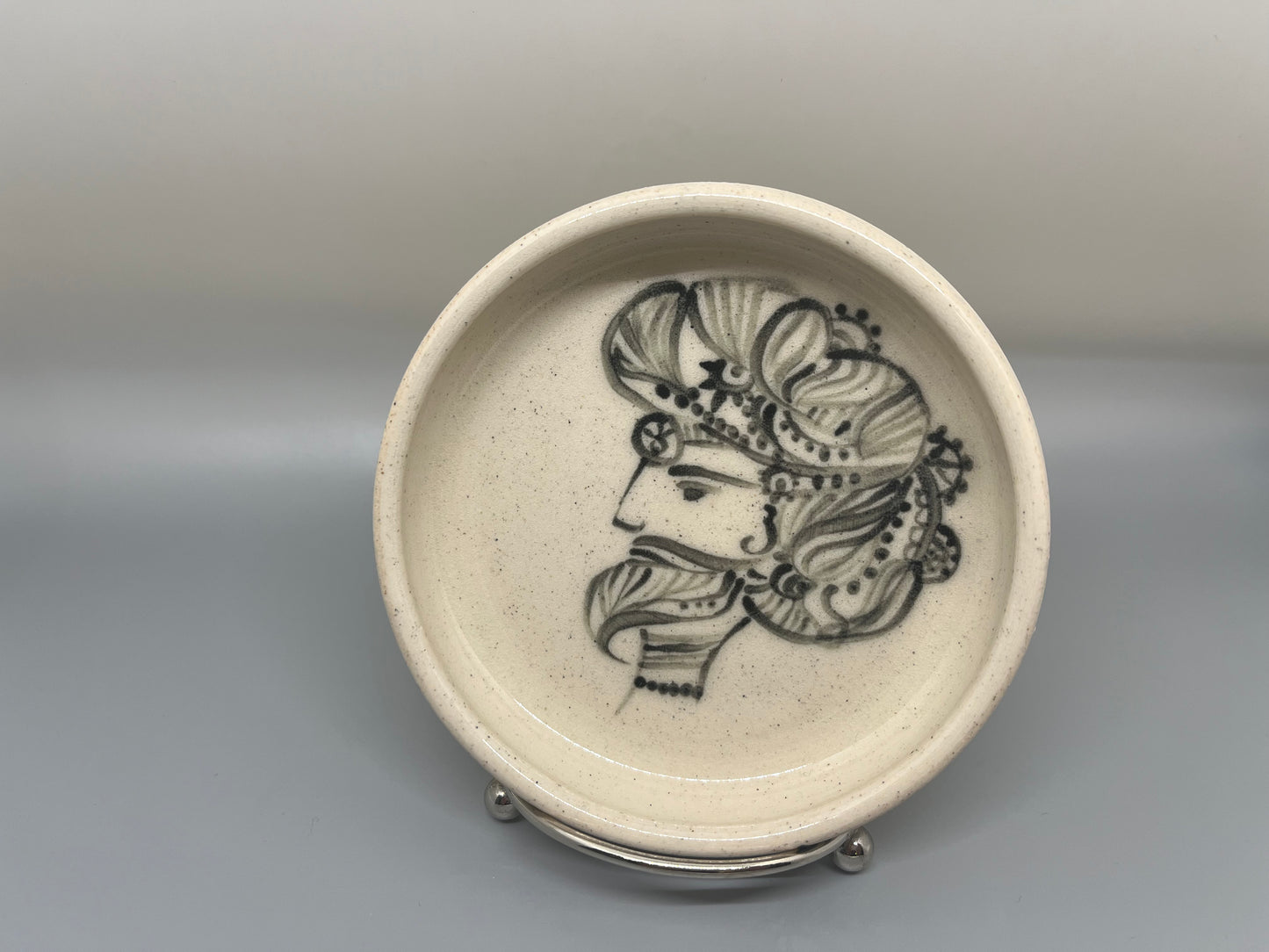 Samrat (iii) - Ceramic Dish (4.5 in)