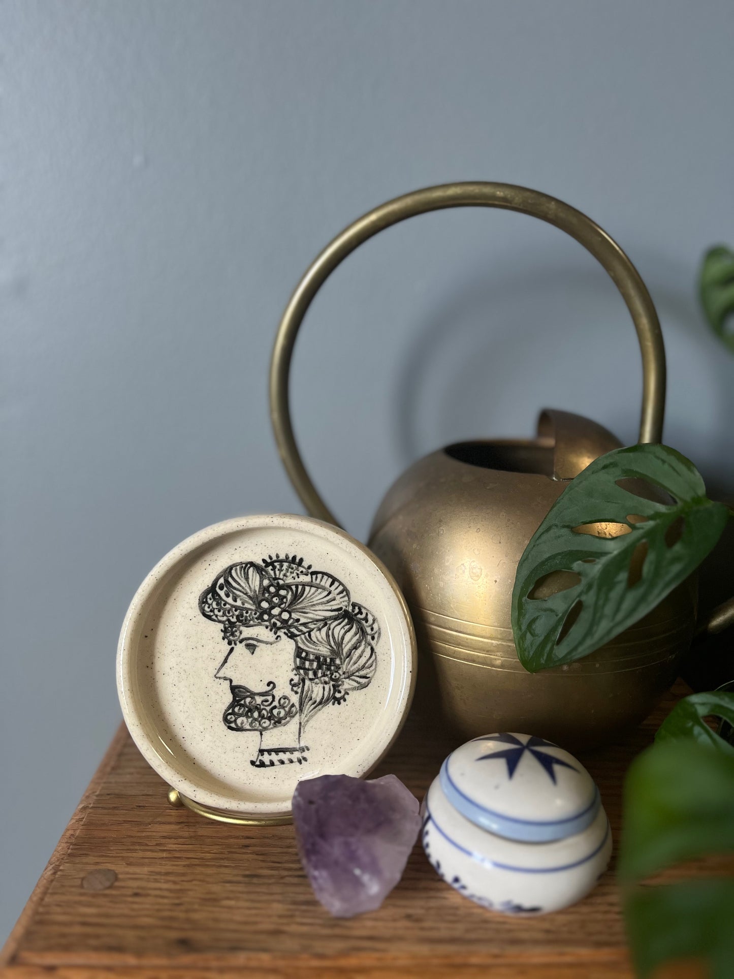 Samrat (ii) - Ceramic Dish (4.5 in)