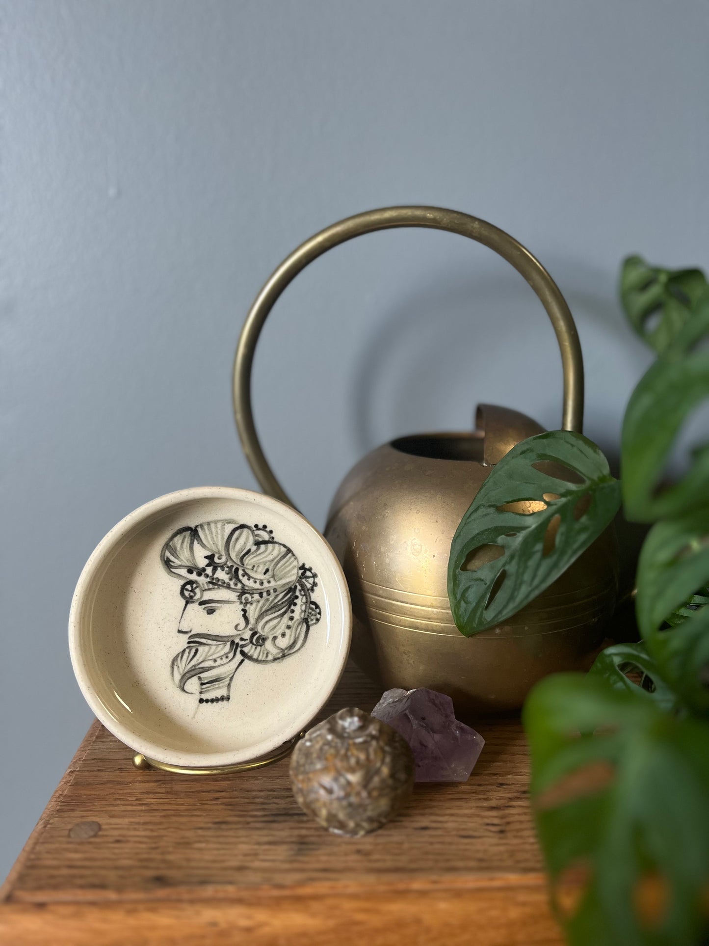 Samrat (iii) - Ceramic Dish (4.5 in)