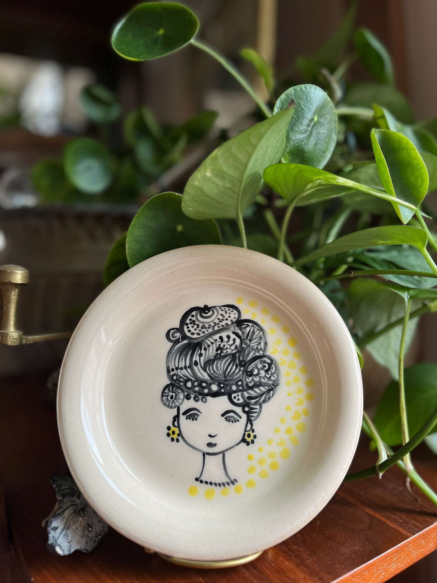 Rangeen (i) - Ceramic Dish (6.5 in)