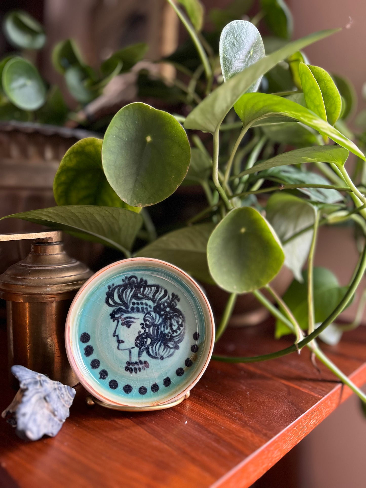 Rangeen (i) - Ceramic Dish (4 in)